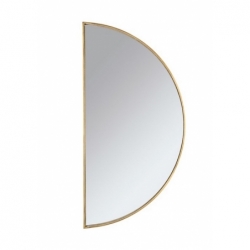 Miroir demi rond or - 75x5x150cm