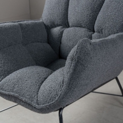Jena fauteuil noir - 76x73x85cm