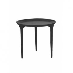 Table basse Allard antique noir - Ø51x45cm