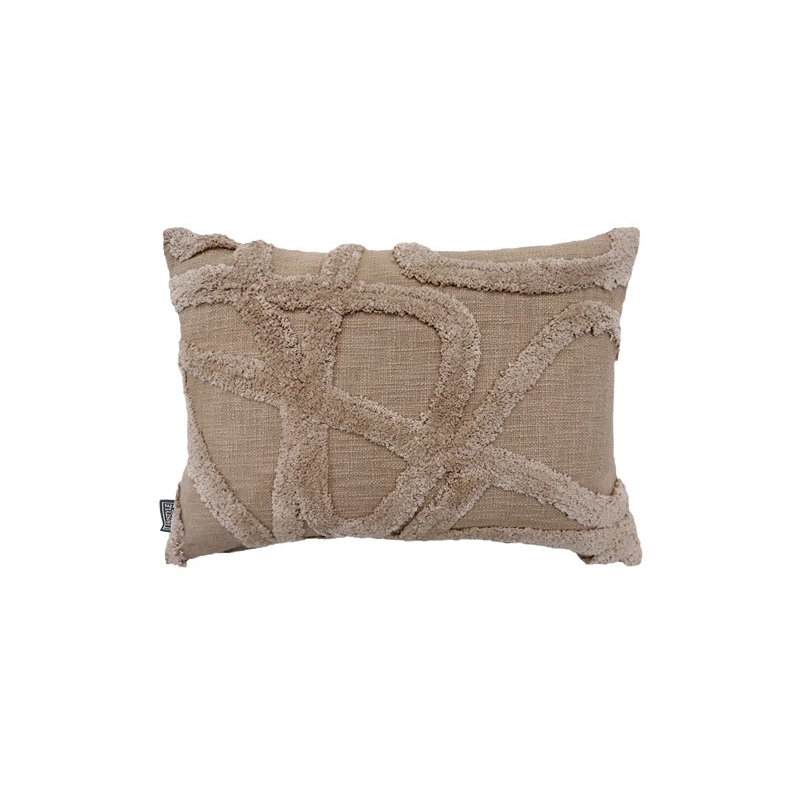 Coussin Taos taupe - 60x40cm