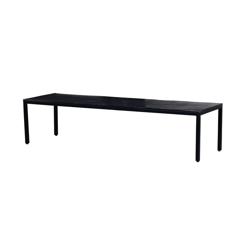 Table basse Modesto - Noir - 150x45x35cm
