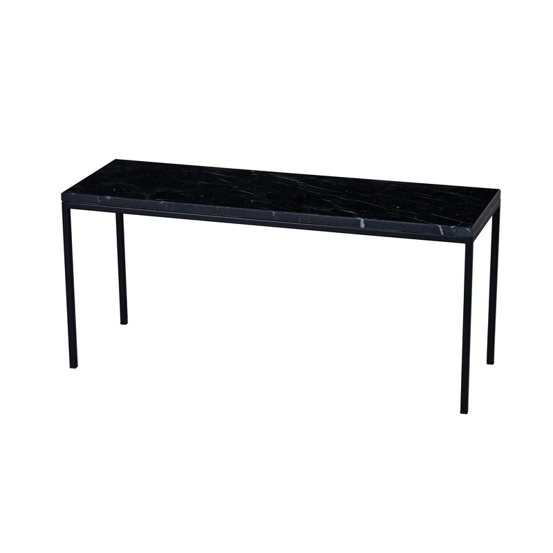 Table basse Westford marbre noir 90x30x40cm