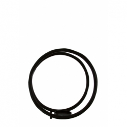 Bougeoir Ring Noir L - Ø38x38cm