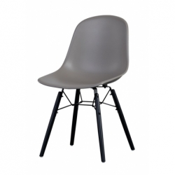 Chaise diner Carter - Gris - 52x58x80cm