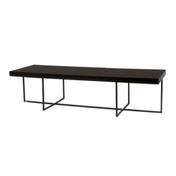 Table basse Burlington Noir - 180x60x38cm