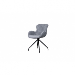 Chaise design pivotante - Gris - 58x59x83cm