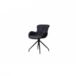 Chaise design pivotante - Anthracite - 58x59x83cm