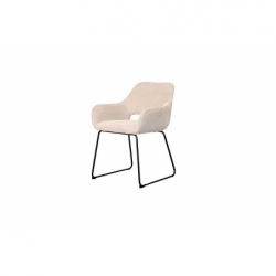 Chaise de salle à manger - Ecru - 58x59x82cm