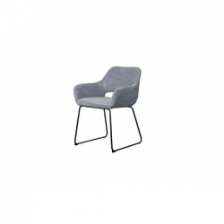 Chaise de salle à manger - Gris - 58x59x82cm
