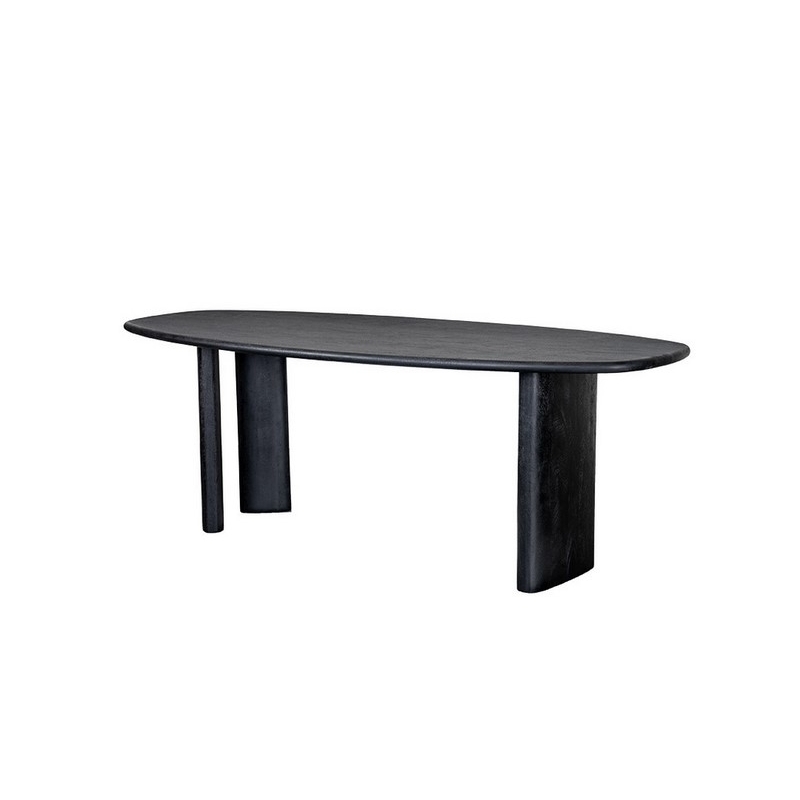 Table de salle à manger design - Noir - 220x90x76cm