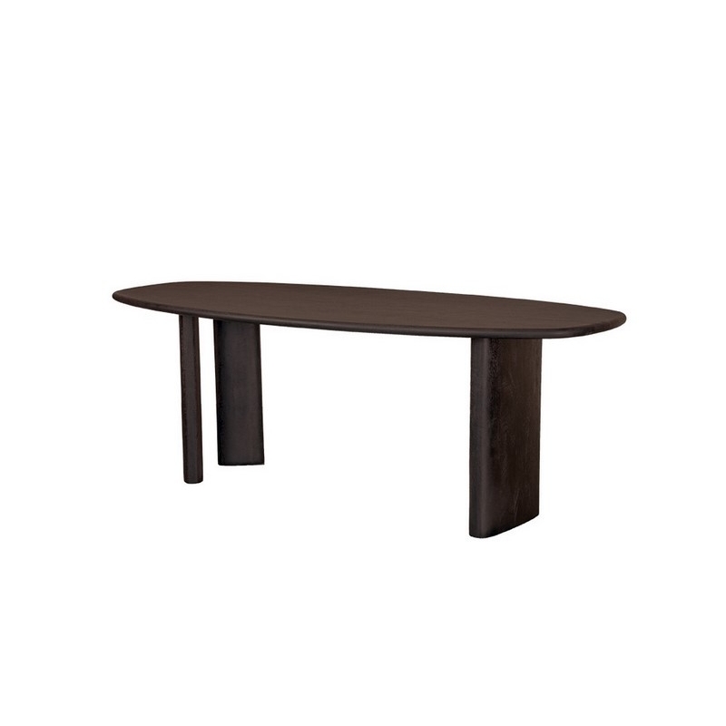Table de salle à manger design - Marron - 220x90x76cm