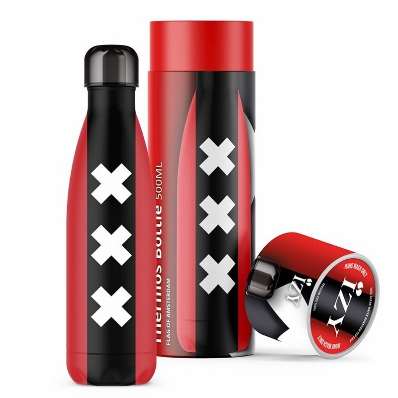 Bouteille Isotherme - Vlag van Amsterdam - 500ml
