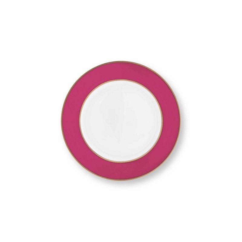 Assiette à pain - Rose/Or - 17cm