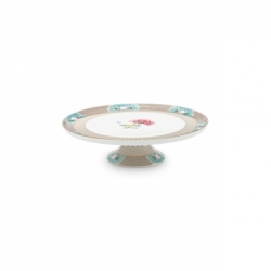 Plat gâteau Blushing Birds Kaki 30.5cm