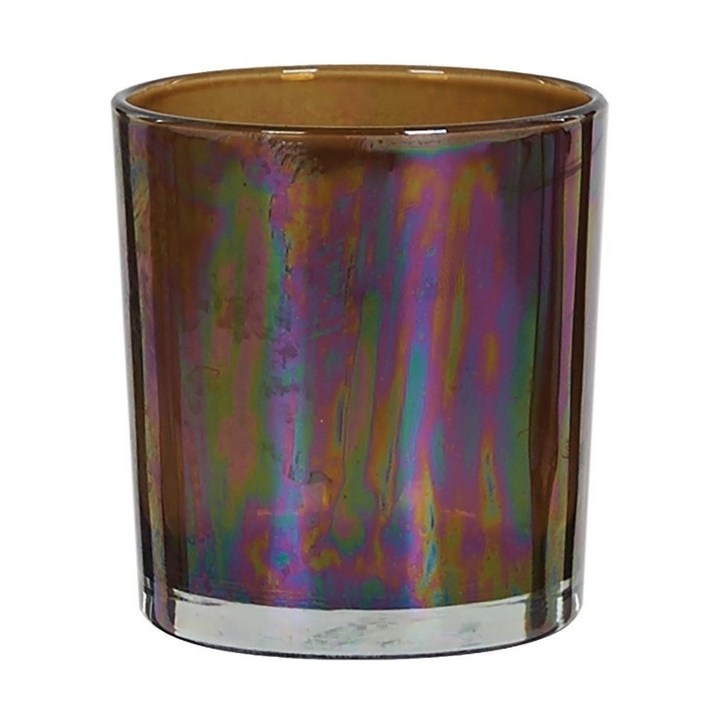 Photophore Kazi Cognac S- 7x7x8cm