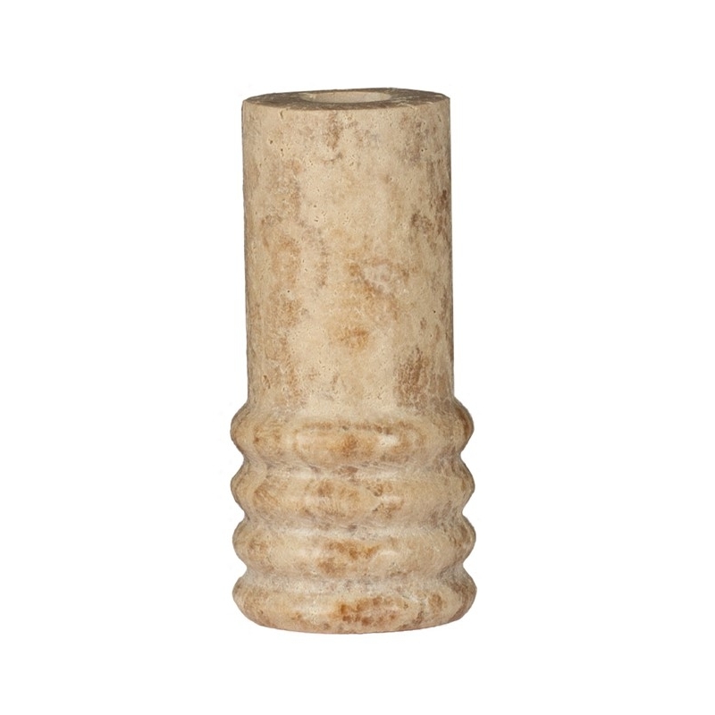 Bougeoir Travertine M - Ø6x12,5cm