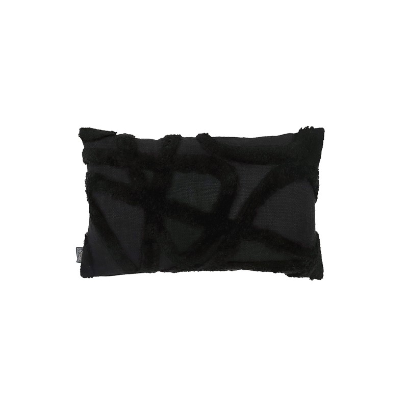 Coussin Taos noir - 50x30cm