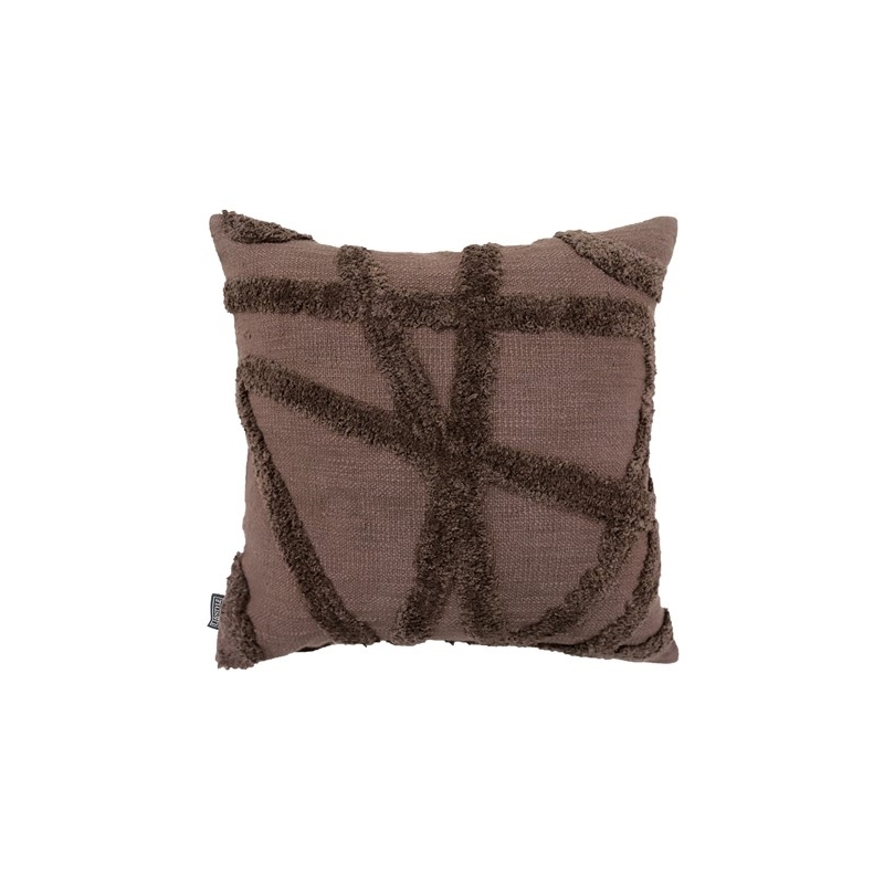 Coussin Taos marron - 50x50cm