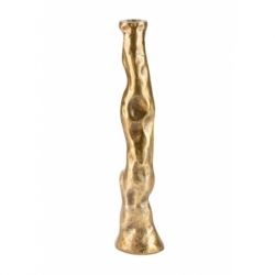 Bougeoir Truro antique or L - Ø9x39cm