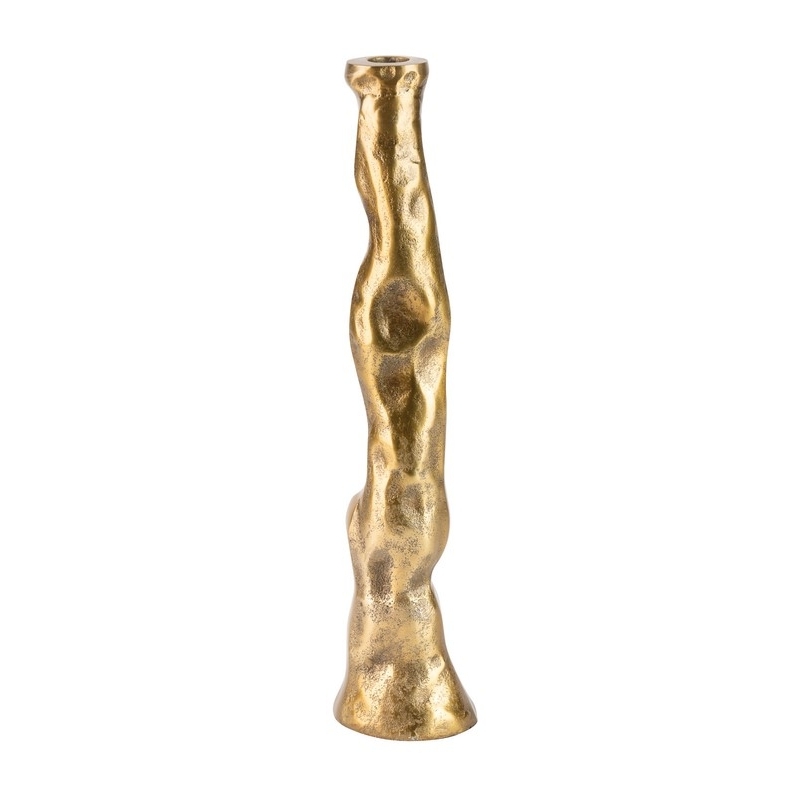 Bougeoir Truro antique or L - Ø9x39cm