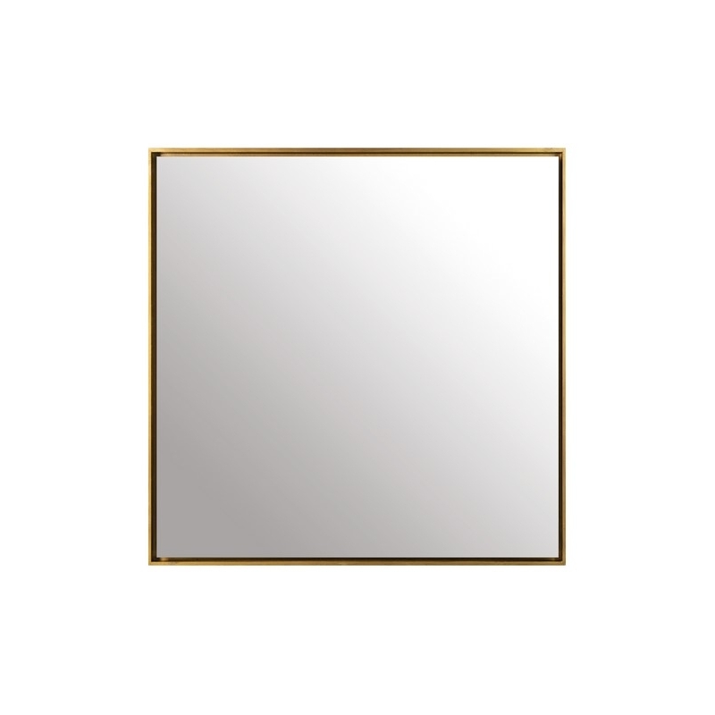 Miroir Nashville antique or - 100x100cm