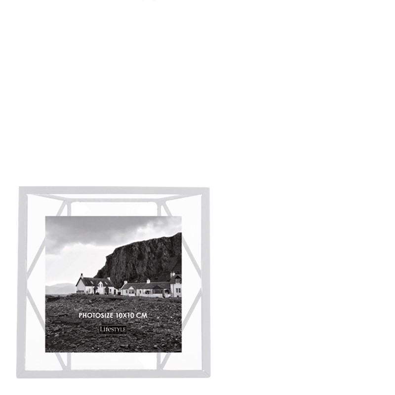 Cadre Photo Mural Nuri Blanc - 10X10cm