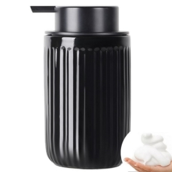 Distributeur de savon (mousse) - Noir Brillant...
