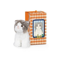 Amelie le Scottisch Fold - Boîte cadeau - 17 cm