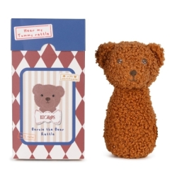 ECO Bernie l'ours hochet en boîte cadeau - 12cm