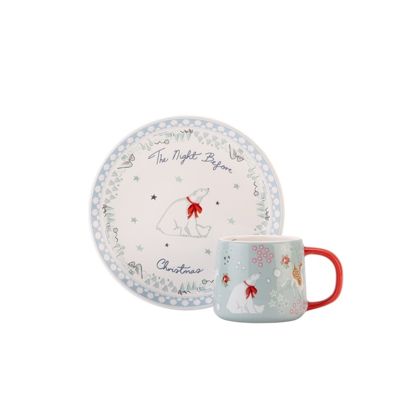 Set mini mug Billie & assiette Xmas Eve