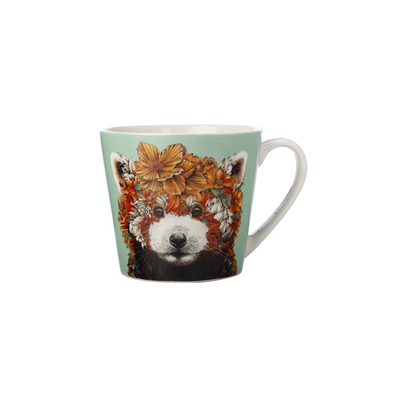 Mug Marini Ferlazzo Wild Planet 370 ml Panda roux – Coffret cadeau