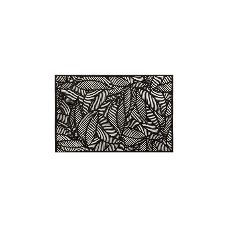 Table Accents Set de table découpé 45×30 cm Feuille noire