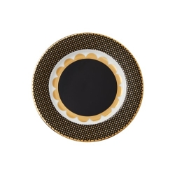 Teas & C's Regency Assiette bordée 19,5 cm Noir...