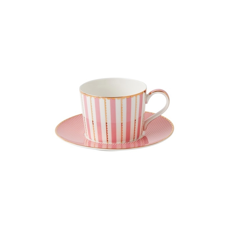 Teas & C's Regency Tasse + soucoupe 240 ml Rose – Coffret cadeau