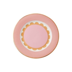 Teas & C's Regency Assiette bordée 19,5 cm Rose...