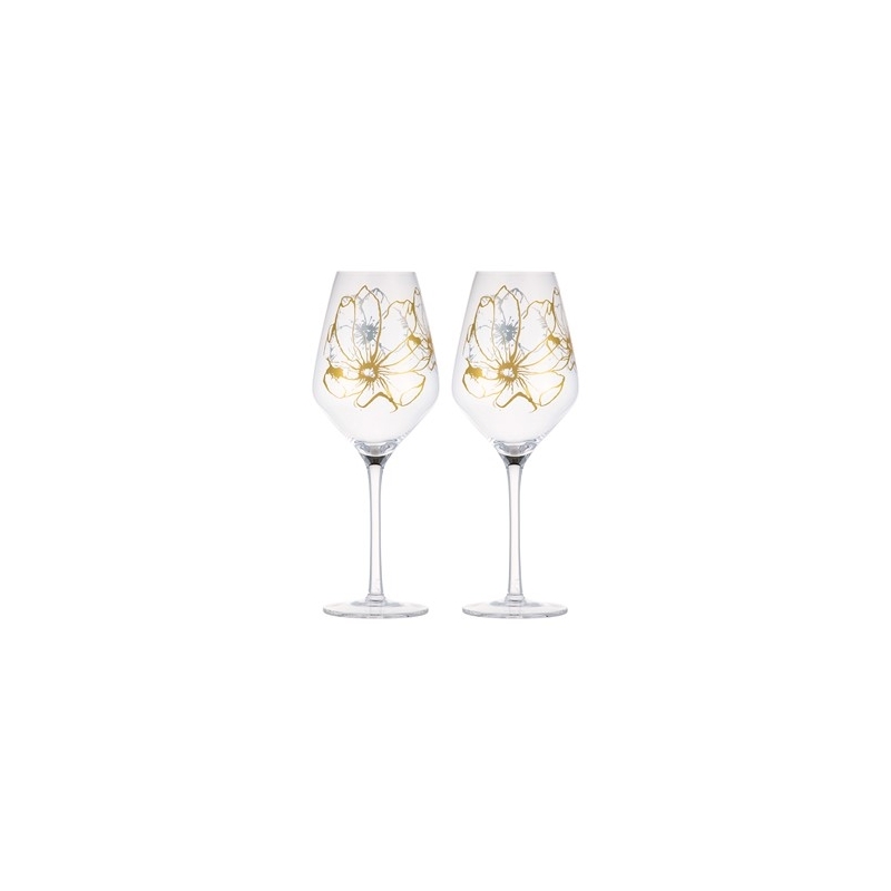 Estelle Michaelides Enchantment Verres à vin 520 ml (lot de 2) – Coffret cadeau
