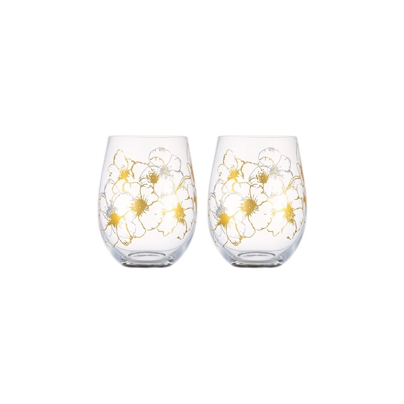 Estelle Michaelides Enchantment Verres sans pied 560 ml (lot de 2) – Coffret cadeau