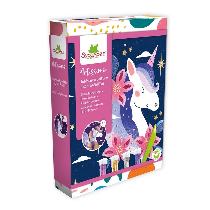 Artissimo - S - Paillettes - Licornes étoilées - 7a+