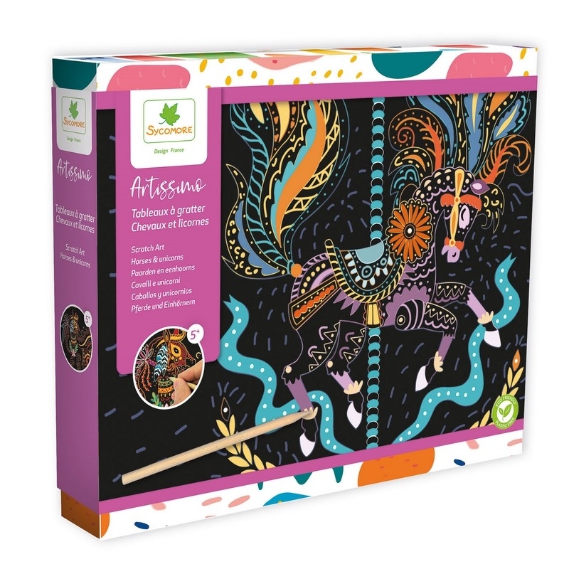 Artissimo - L - Scratch art - Chevaux et licornes - 7a+