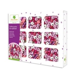 Les Perles - Coffret perles bois - Lettres - 3a+