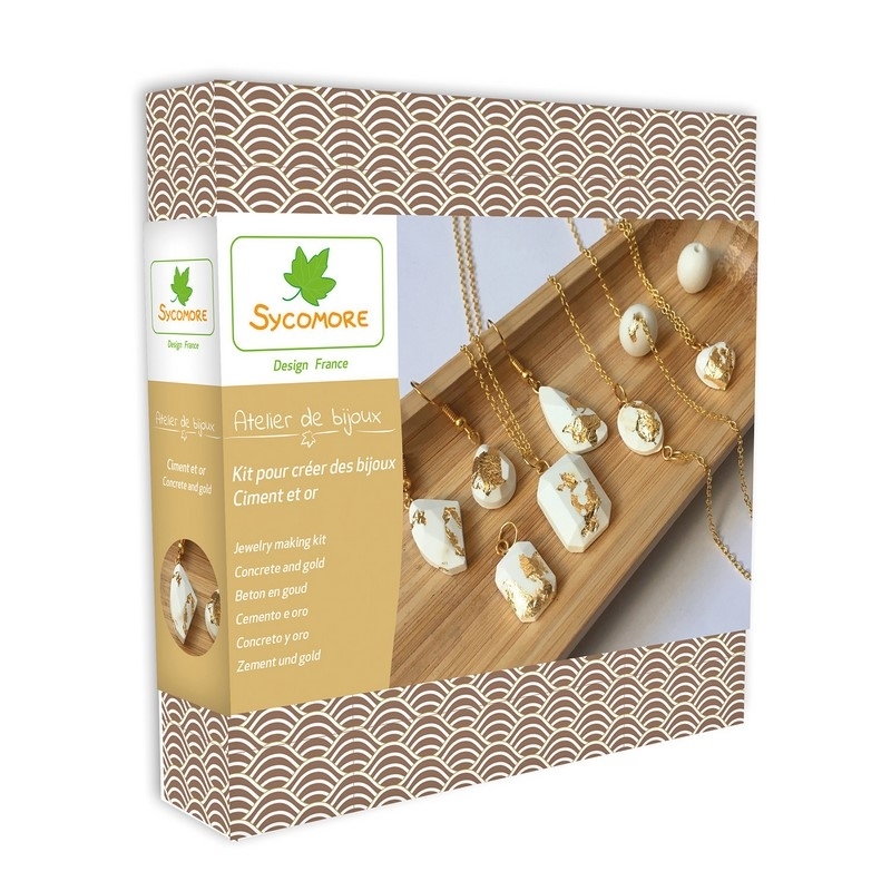 Atelier De Bijoux - Ciment et feuilles d'or - 12a+