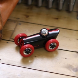 Voiture Buck - Noir/Casque Argent - 20cm