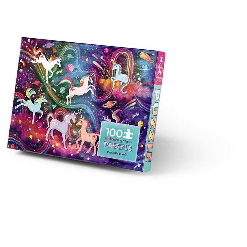 Puzzle Holographique - 100 pcs - Galaxie Licorne - 5a+