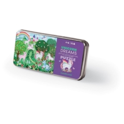 Puzzle boîte métal - 50 pcs - Rêve de licorne -...