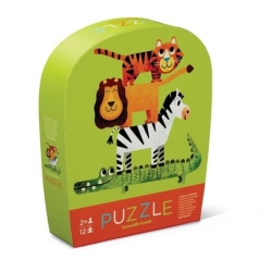Mini Puzzle - 12 pcs - Les amis de la jungle - 2a+