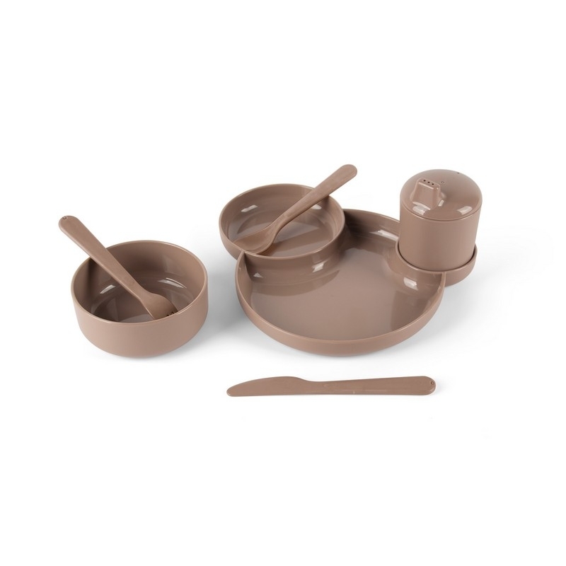 Tiny - Set cadeau diner - Mocca en packaging 30x7x23,5cm