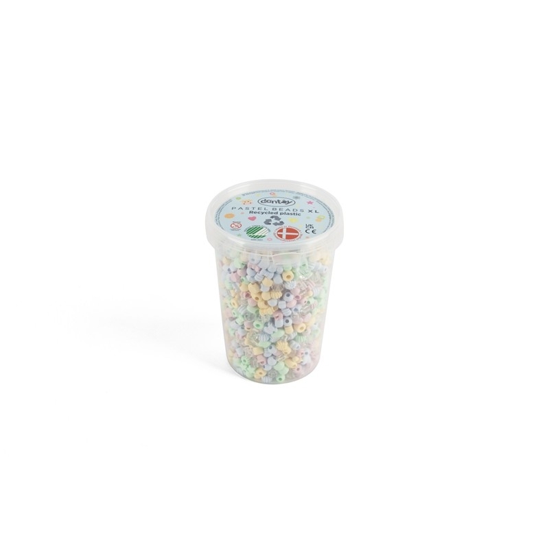 Pastels recycled - Perles XL - Jardin d'enfants - 1580 pcs