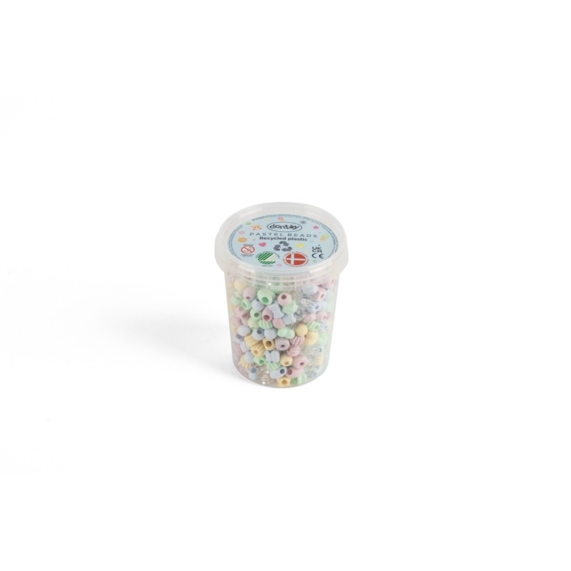 Pastels recycled - Grandes perles - 520 pcs