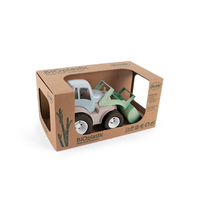 Bio - Tracteur bleu - 30x15x16,5cm en packaging
