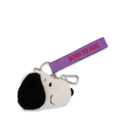 ECO Snoopy Fuzzy crème bijou de sac-pendentif -...
